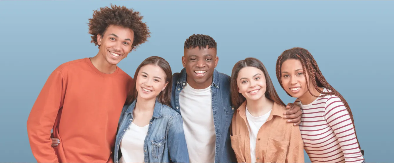 Smiling patients after dental treatment